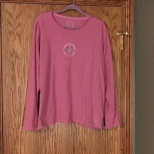 Women's Life is Good "Savor the Flavor" Long Sleeve T Shirt